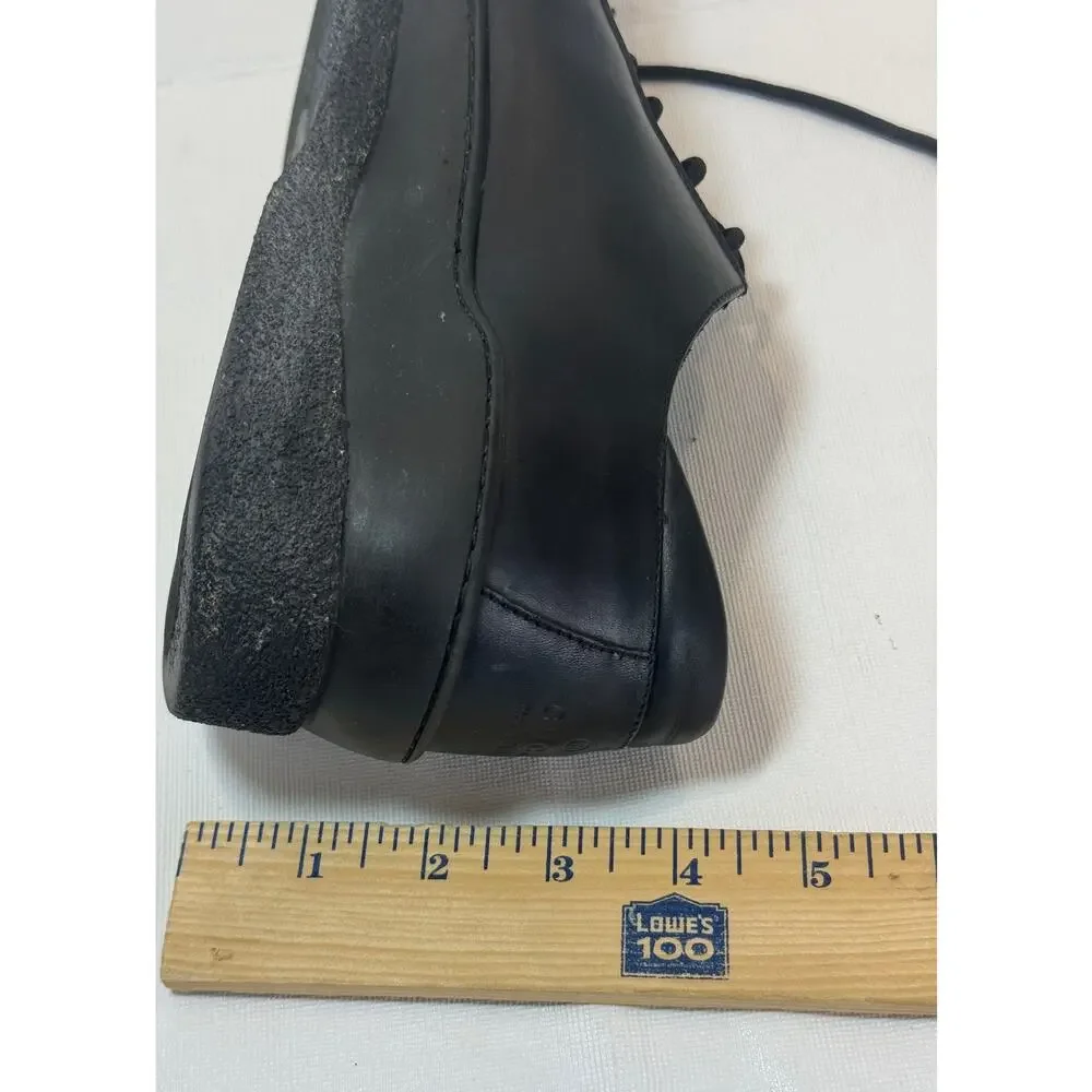 Gucci Black Leather Lace Up Oxford Sneakers Mens 8 / 9.5 US Comfort Casual Logo - Picture 12 of 12